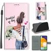 KENHONER Custodia per Samsung Galaxy A33 5G, ragazza | Portafoglio Pelle PU, Magnetica, Resistente Agli Urti, Scomparto Carte Credito, Pieghevole, Flip Libro, Motivo