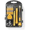 NEDIS Toolkit 17 in 1 per riparazione PC, smartphone, tablet e dispositivi elettronici in custodia, giallo
