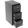 HUOMMGS Armadio con chiusura a chiave, con cassetti, 6 livelli, in metallo, per ufficio, studio, colore nero