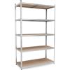 BELKO® Scaffale per carichi pesanti C225 galvanizzato, 200 x 120 x 50 cm, scaffale a grande portata, scaffale di stoccaggio XXL e scaffale per cantina, scaffale in metallo con 5 ripiani, scaffale