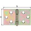 Alberts 850579 - Cerniere larghe zincate Sendzimir 100 x 150 mm, set da 10 pezzi