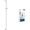 Grohe Vitalio Universal QuickFix & QuickGlue S - Asta doccia 115 cm (con supporti a parete, elemento scorrevole e supporto girevole, forza di tenuta massima 20 kg), facile da montare, cromo, 26970001