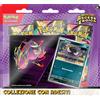 Pokémon: collezione con adesivi (Gastly) dell'espansione Scarlatto e Violetto - Ascesa Eroica del GCC Pokémon (una carta promozionale olografica e tre buste di espansione), Edizione in Italiano