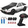 KBIBCK RC Drift Car, 1:24 Mini Macchina Telecomandata Drift, 25 km/h, 2,4 GHz, 4WD Telecomando Drift Auto, Mini Auto da Drift Telecomandata con Luce LED per Bambini e Adulti dai 6 Anni di età (Bianco)