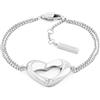 Calvin Klein Braccialetto da Donna Collezione ENCHANTING in Acciaio Inossidabile con un Charm a Forma di Cuore - 35000758