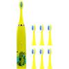 Gelb&Schwarz Spazzolino da denti ricaricabile per bambini Spazzolino elettrico ABS Una carica per 45 giorni Bagno Bambini Spazzolino da