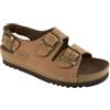 Scholl Air Bag - Sandalo nubuck unisex color cuoio per il supporto plantare misura 41