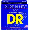 DR Strings DR Pure Blues Nickel Electric Guitar Strings11-50