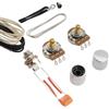 Musiclily Pro Kit Cablaggio DIY per Basso Elettrico Precision Bass stile Importazione con Potenziometri 1A1B, Jack Nickel