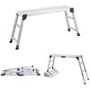 VEVOR Piattaforma di Lavoro Pieghevole Altezza Regolabile 58,4-87,6 cm, Pedana da Lavoro Portatile, Piano in Alluminio 101,6 x 30,5 cm, Portata 226,8 kg, Superficie Antiscivolo, per Casa e Officina