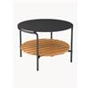 SACKit Tavolino da caffè rotondo da giardino con ripiano in legno di teak Patio -