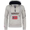 Geographical Norway Gymclass - Felpa con Cappuccio, da Uomo, Infilabile dalla Testa (XXXL, Grigio)
