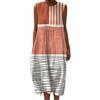 Generico Vestito Lino Donna Estivo Taglie Forti Abito Boho Lungo Elegante Caftano Donna Mare Copricostume Primavera 2026 Vestiti Estivi Donna Bohemien Etnico Maxi Dress (5,XL)