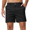 Zetieny Pantaloni Corti Chino da Uomo in Cotone Estivi dal Taglio Classico