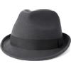 Zylioo Cappelli Trilby in feltro multidimensione,Cappello Fedora caldo di misura regolabile,Cappello unisex Manhattan,Cappello cubano a tesa corta con nastro
