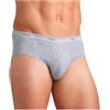 Sloggi Slip Uomo in Cotone Elasticizzato, Offerta 4-6-8 Pezzi, Slip Uomo in Cotone Basic Midi (XL, 4 Pezzi.Grigio)