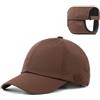 Zylioo Berretto da baseball invernale oversize con padiglione auricolare XXL Convertibile Cappello Trapper Testa Grandi Uomo Cappello Caldo Impermeabile, Caffè, L