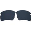 Wetnenss Lenti di ricambio per Oakley Flak 2.0 XL OO9188, polarizzate, spessore 1,5 mm, prevenzione del sale, resistenti agli oli (nero), Nero