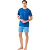 Noidinotte; more than pyjamas Noidinotte - Pigiama Uomo Estivo in Cotone Articolo Stripes. - XL Blu