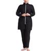 Generisch Burkini Costume da bagno da donna musulmana taglie forti, colore abbinato, costume da bagno tankini, 3 pezzi, costume da bagno