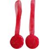 Generico SOLOVO 2 Fermatenda Magnetici Rotondi Stile Carrara, Rosso | calamita, nastro organza