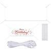Xyvor Striscione Bianco Grande 300x100 cm, Banner Vuoto Fai da Te
