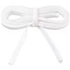 FSSTUD Corsetto regolabile per abito da sposa, 4 m x 1,5 cm, morbido corsetto posteriore, nastro piatto di raso, per corsetto di ricambio, per cerniera e bottone, colore bianco