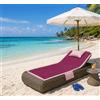 Lingerie Shop Telo Mare Lettino Microfibra In Tinta Unita Con Tasche Relax Disponibile In Varie Colorazioni Mare Spiaggia Piscina Estate Vacanze Misura 72x192 (Fuxia)