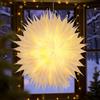 Sky angle Stella di Natale 3D, con batteria illuminata, con timer per finestre, 60 cm, stella luminosa per decorare l'albero di Natale per interni, da appendere (giallo)