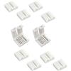 SUPERNIGHT RGBW Clips 10 Pezzi 5 Pin Connettore LED Strip 10mm Gapless Salderless per SMD 5050 RGBWW Strip
