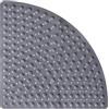 FARYODI Tappetino da doccia angolare 65 x 65 cm, tappetino antiscivolo per doccia, tappetino antiscivolo con ventose, inserto in PVC antiscivolo, resistente alla muffa e lavabile in lavatrice, tappetino da