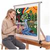 BESGEER Rug Tufting Frame in Alu 100 cm con Striscia Antiforatura e Tessuto