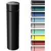 Homealexa 500ml Thermos Bottiglia Termica di Acqua in Acciaio Inox Bottiglietta Tazza Intelligente LED Temperatura Display Touch Smart Borraccia Isolante Sottovuoto per Outdoor Palestra Scuola Ufficio