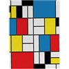 My Custom Style Stampa su Tela Canvas cartonata #Arte-Giallo Blu Rosso Nero, Mondrian# quadretto 25x30cm.