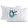 Utopia Bedding Cuscini trapuntati, Cuscini trapuntati per letto e cuscini decorativi, Cuscini per divano. (2, Bianco, 30x50 cm)