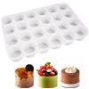 Xyvor Stampo in Silicone Cilindrico 24 cavità 3cm, Stampo Cilindrico in Silicone | stampo cilindrico Rotondo, Moldes Silicona, per Dolci Cupcake Cioccolato Muffin Biscotti