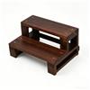 ZYNNEL Sgabello con 2 gradini | Sgabello in legno per bambino | Scala per bambino |Sgabello in legno per adulti e bambini, versatile per cucina/letto/armadio