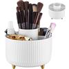 JinZeYou Organizer per trucco cosmetico, rotante 360°, scatola di stoccaggio, spazzola per trucco, organizer per rossetti, portatile, per cosmetici, camera da letto, bagno, toeletta