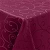 Homaxy Tovaglia rettangolare 130 x 200 cm, lavabile, in poliestere jacquard, antipolvere, per cucina, sala da pranzo, decorazione per interni, colore: rosso vino
