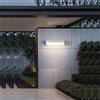 VR VETRINEINRETE Vetrineinrete® Applique lampada led per esterno 12 watt plafoniera per balconi terrazzi bianca luce bianca fredda 65000k calda 3000k naturale 4000k IP65 (Luce naturale 4000K)