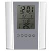 Rengue Portapenne da Tavolo con Sveglia Digitale, Ampio Display LCD, Organizer Multifunzionale per Penne, Materiale ABS, 4,7x3,9x2 Pollici, Display della Temperatura, 8 Allarmi Musicali, per Ufficio