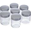 SEVERIN Barattoli di ricambio per yogurtiera con coperchio, 7 x 150 ml, adatti per yogurt JG 3516, JG 3518, JG3519, JG 3520, JG 3521 e JG 3525, grigio, EG 3513