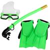 Alipis Set Flippers E Boccaglio Per 1 Set In PC Con Occhialini Regolabili Attrezzatura Per Nuoto Per 5-10 Anni