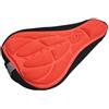 Caswynlife Coprisella per bicicletta, in gel 3D, morbido, antiscivolo, imbottito, confortevole, per mountain bike e bici da strada (rosso)