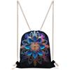 KHAUERBC Borsa rettangolare con coulisse mandala resistente agli spruzzi, borsa da palestra con cinghie regolabili, zaino per sport, palestra, viaggi, nuoto
