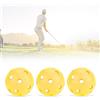 Generic Palline da Pratica da con Flusso D'aria Cavo da 50 Pezzi, Leggere per Uso Interno, Ideali per Bambini, Bianche, Verdi, Blu, Gialle (YELLOW)