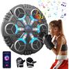 QIAKEFE Macchina da boxe musicale per adulti/bambini,con luce LED e guanti da boxe