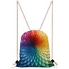 KHAUERBC Rainbow Palette Borsa con coulisse a prova di schizzi, borsa da palestra con cinghie regolabili, zaino per sport, palestra, viaggi, nuoto