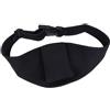 TOKIDNY Cintura Porta Microfono Fitness Regolabile in Gomma Sintetica e Nailon Nero Design Verticale e Bordo Rinforzato per Allenamento e Presentazioni