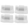 Gogogmee Kit 4 Pezzi Staffe Motore per Kayak e Canoa, Supporto PVC | Fissaggio Rapido, Compatibilità, Fori 2cm, Diametro Interno 2mm, per Barche Gonfiabili e Attrezzature Marine